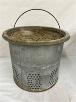 Vintage Galvanized Bait Bucket