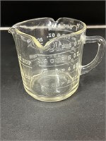 Vintage Federal Glass Measuring Cup Three Spouts
