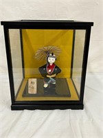 Vintage JAPAN  Hakata Doll Glass Display Case