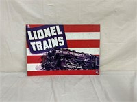 Lionel trains metal tin sign