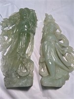 Chinese hand-carved female figure in Jade