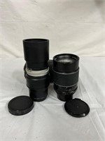 Vintage camera lenses hanimex & focal