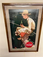 Coca Cola Norman Rockwell Framed & matted poster