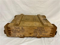 RUSSIAN MILITARY WOODEN AMMO BOX