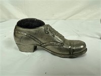 Vintage Silver Metal Pin Cushion Shoe Made Japan