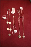(3) Sterling Necklaces (1) Bracelet