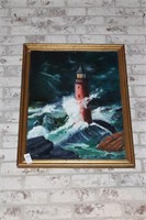 Light House & Ocean Painting