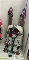 Native American baby doll and cowgirl doll