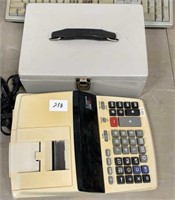 Canon calculator and money box