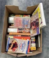 Box of various books