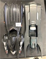 2 collectible bat mobiles (missing parts)