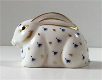 ROYAL CROWN DERBY PAPERWEIGHT BUNNY