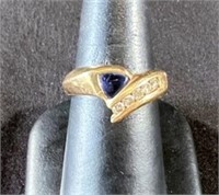 [N] Stamped 14K Believed to be Tanzanite Ring