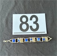 [N] Marked .925 Lapis Bracelet [38.78g]