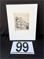 [C] Signed S.S. Roth "After Degas" Etching