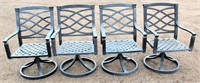 (4) Outdoor Metal Patio Chairs