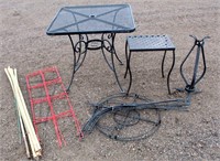Metal Patio Tables, Plant Stands