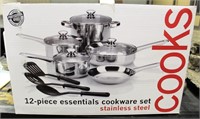 12-Pc Cookware Set, new/never used