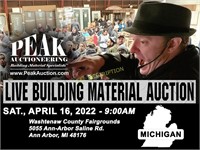 Detroit , MI April 16, 2022 Peak Building Material Auction