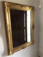 Large Gold Framed Mirror 46" L x 34" W