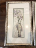 Long Floral Prints in Frames 12”x20” Frames