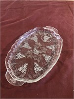 Clear Glassware Snack Plates - Set of 7