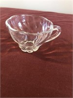 Clear Glassware Snack Plates & Cups Set of 7