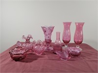 Pink Colored Glass Items