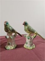 Ceramic Birds and Bird Trinket Holder