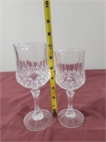 Glass Stemware, 18-Large Glasses, 9-Smaller