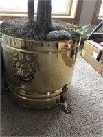 Artificial Tree in Brass Colored Planter