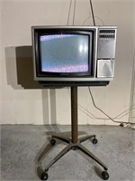 Vintage Sony Trinitron 15in TV w/stand Powers On