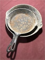 1-Griswold Cast Iron Skillet & 1-Unknown Cast Iron