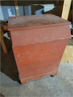 Large Wood Bin, Wood Ironing Board and More