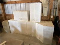 Garage/Kitchen Metal Wall Storage Cabinets Lot