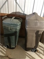 2 Large Trash Cans