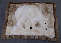 * Alpaca Wall Hanging 100% Polar Fur Bear - Size 4