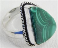 Malachite Ring - Size 7