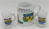 * Nebraska Coffee Cup and Omaha Salt and Pepper