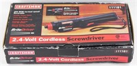 Craftsman Cordless Screwdriver: 2.4 Volt Single