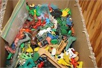 Plastic Molded Army Men and Various other figures