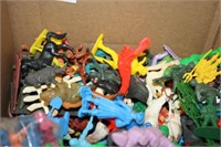 Plastic Molded Army Men and Various other figures