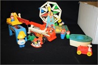 Fisher Price Vintage toys-Ferris Wheel, Firetruck