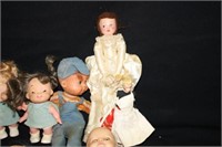 Vintage Dolls; Wedding Dress Doll; Baby Dolls