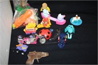 Small Children's toys; Some in Fast Food Packaging