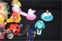 Small Children's toys; Some in Fast Food Packaging