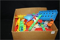 Building Tools; Plastic tools and building pieces