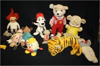 Vintage Mickey/Minnie Dolls; Plastic Bear