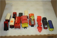 Die Cast Train Cars-Locomotive and Caboose present