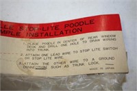 Deville Stop-Light Plush Poodle-Hooks to Car-White